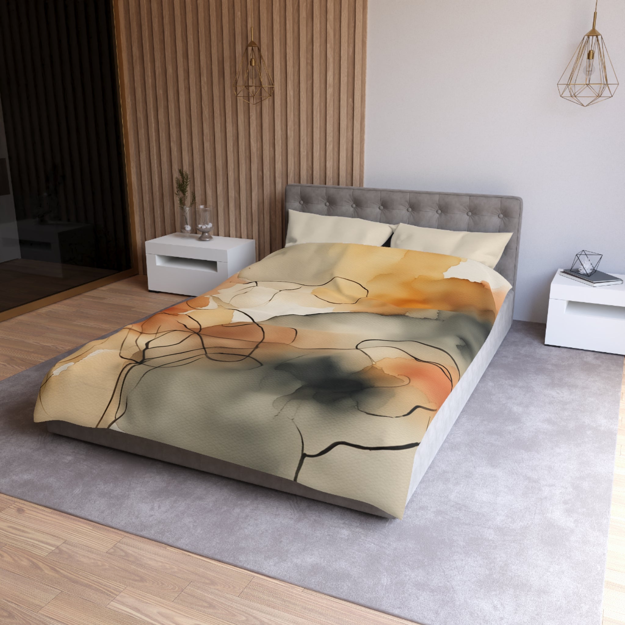 Rainy Day Pascal - Microfiber Duvet Cover