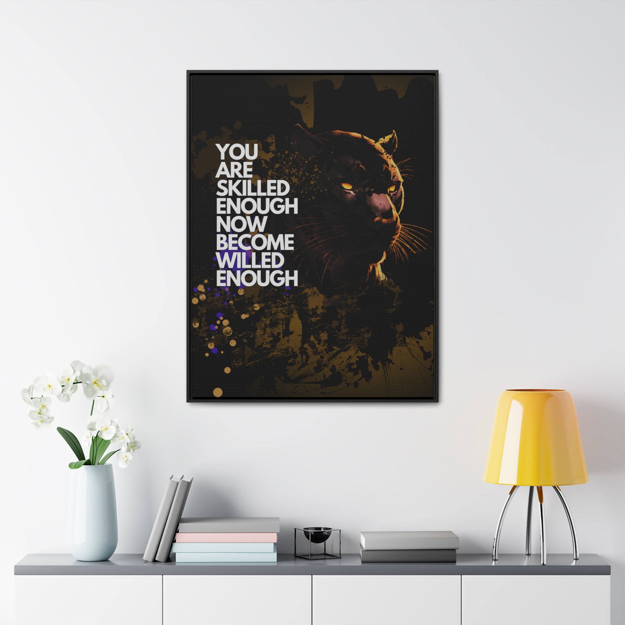 WILLED Motive - Canvas with Vertical Frame