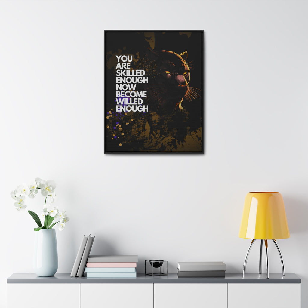 WILLED Motive - Canvas with Vertical Frame