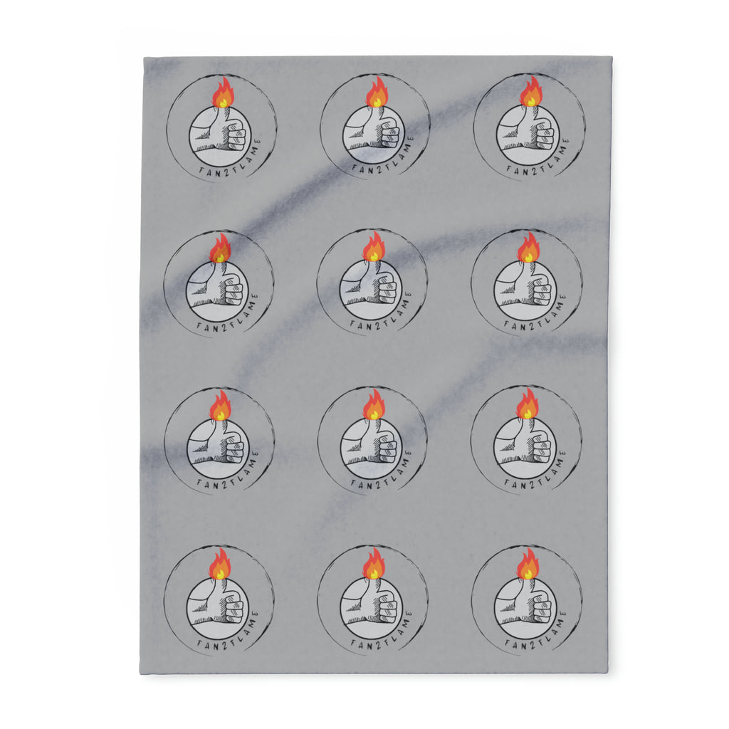 Fan2Flame Grey - Arctic Fleece Blanket