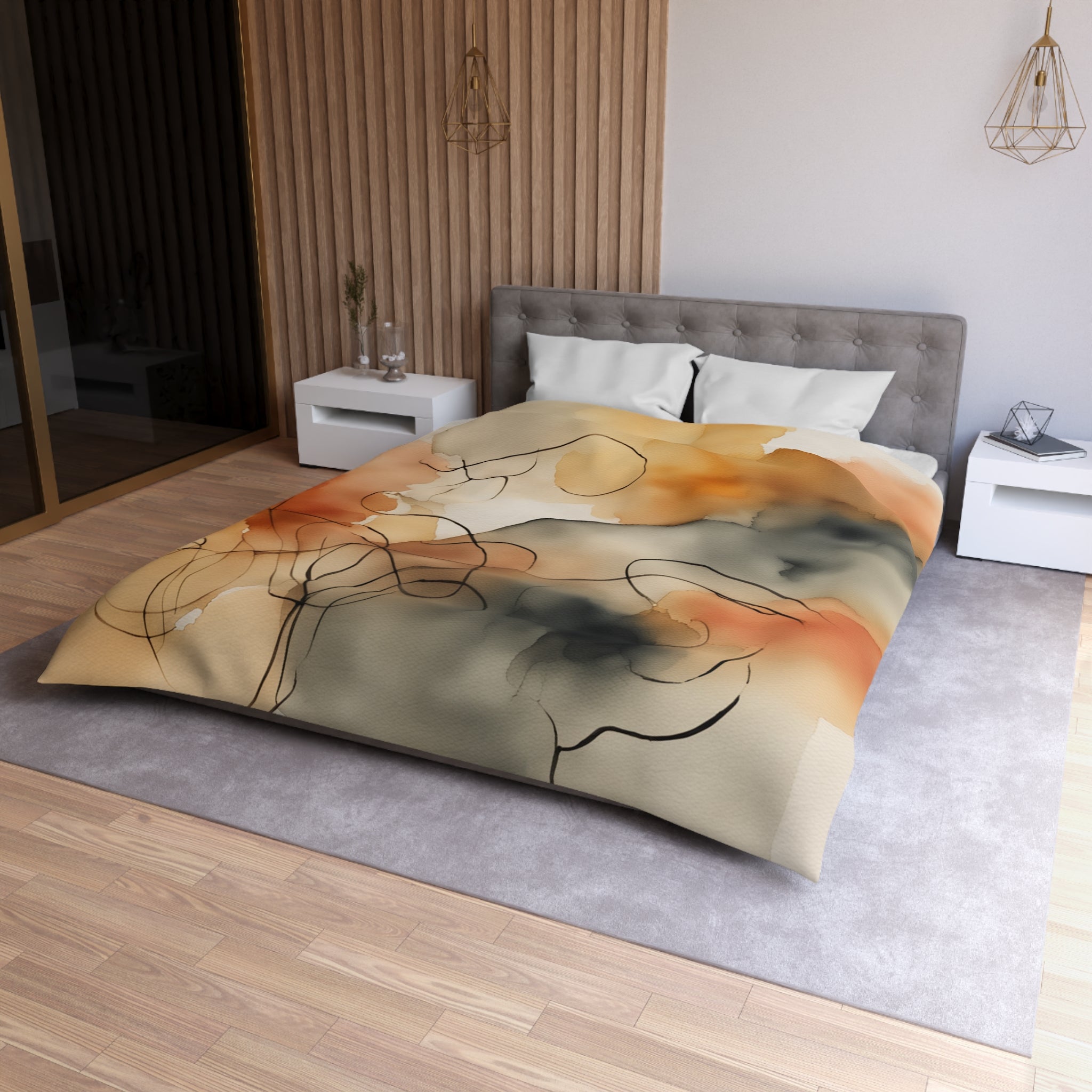 Rainy Day Pascal - Microfiber Duvet Cover