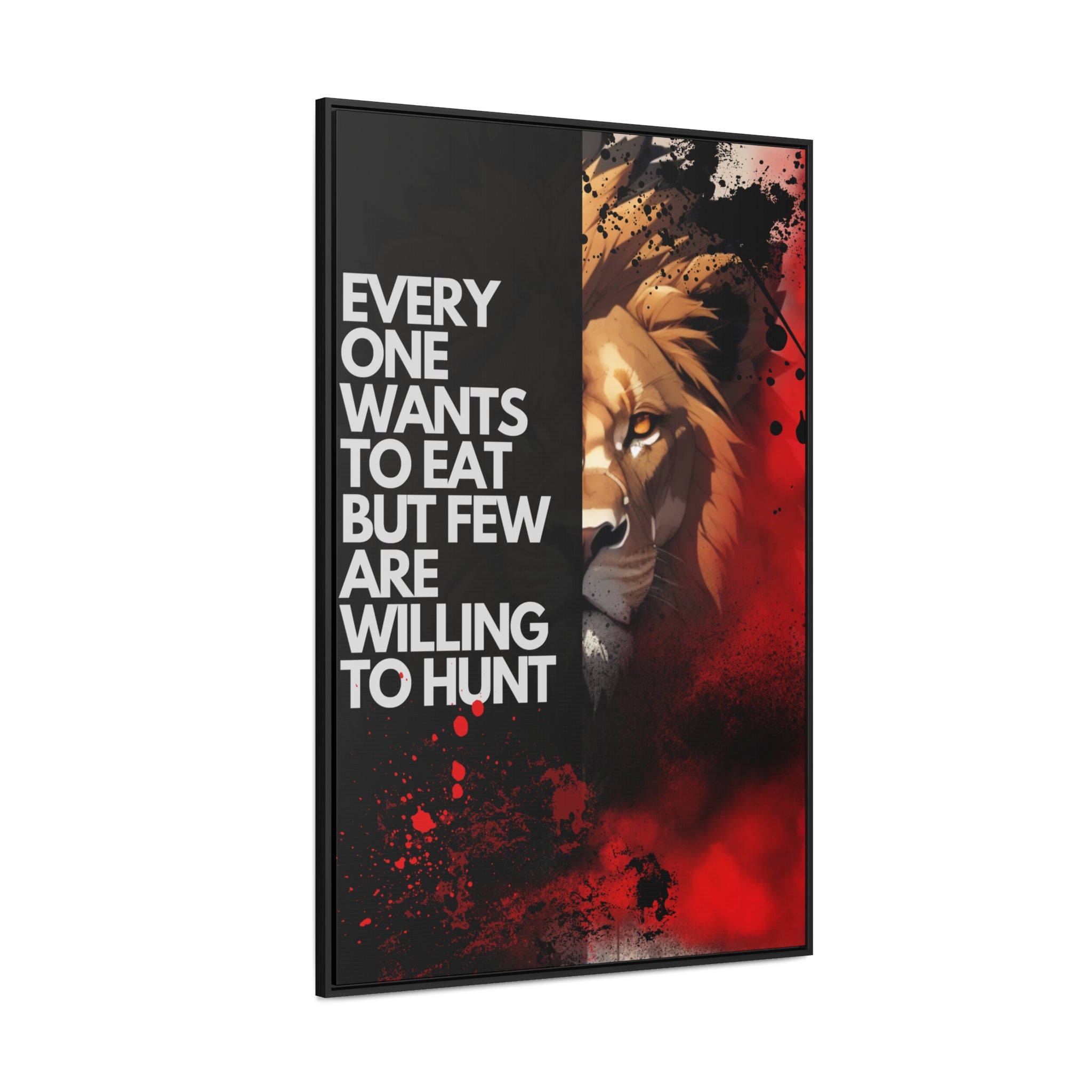 HUNT Motive - Canvas with Vertical Frame