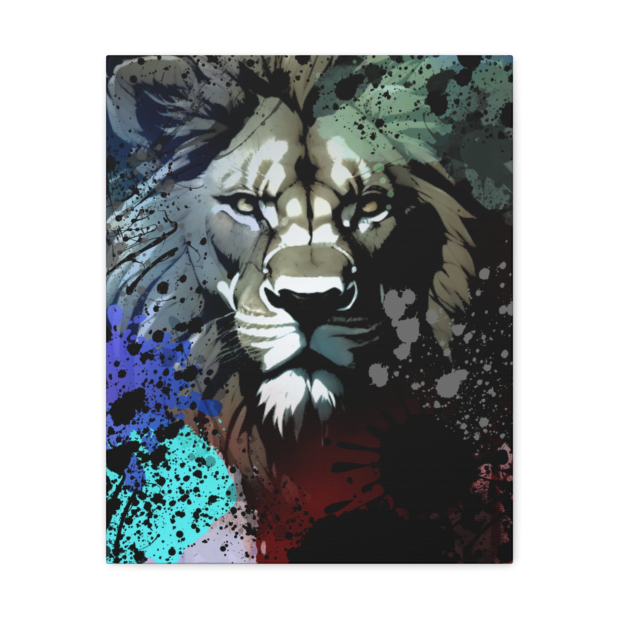 Drip Lion Froze Motif - Canvas