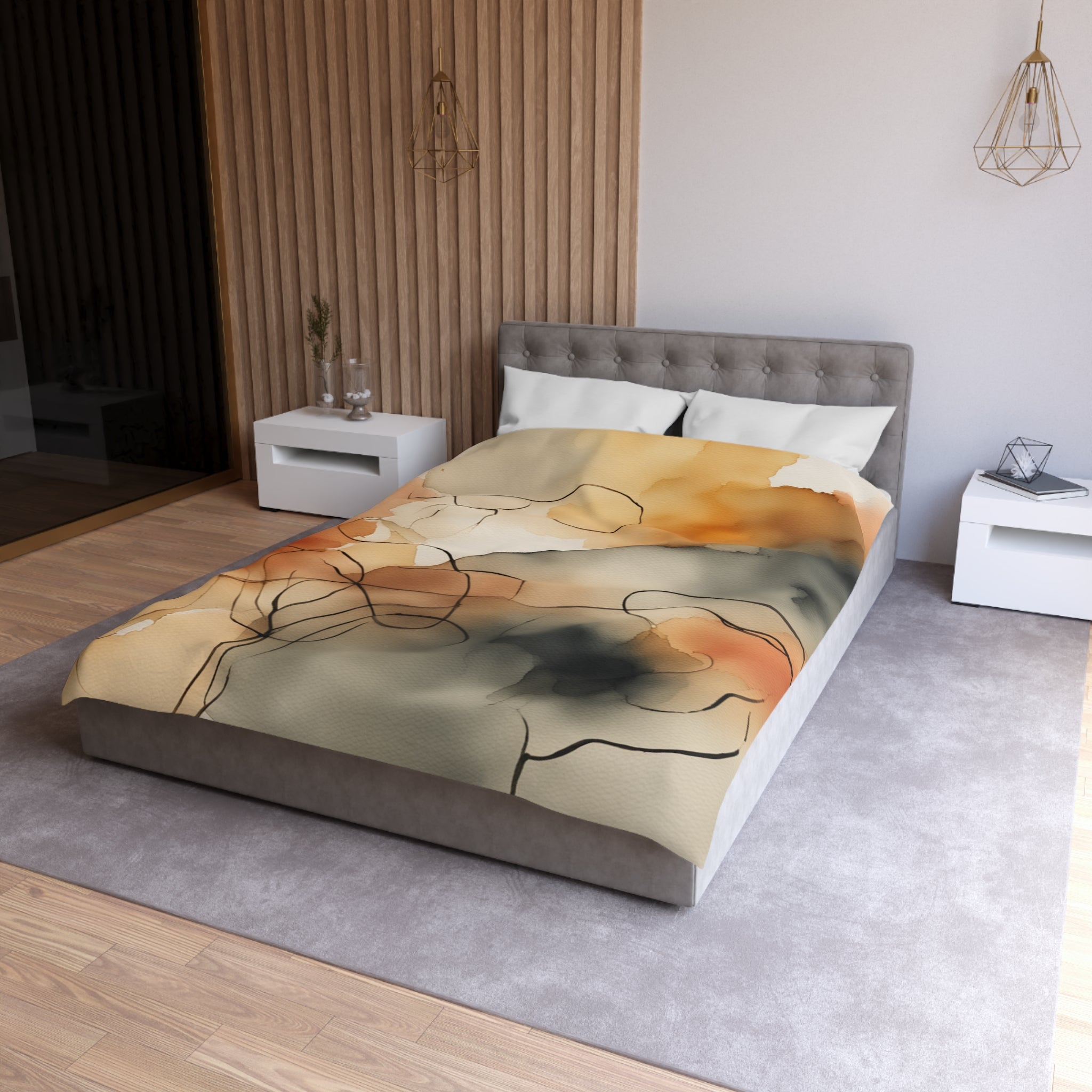 Rainy Day Pascal - Microfiber Duvet Cover