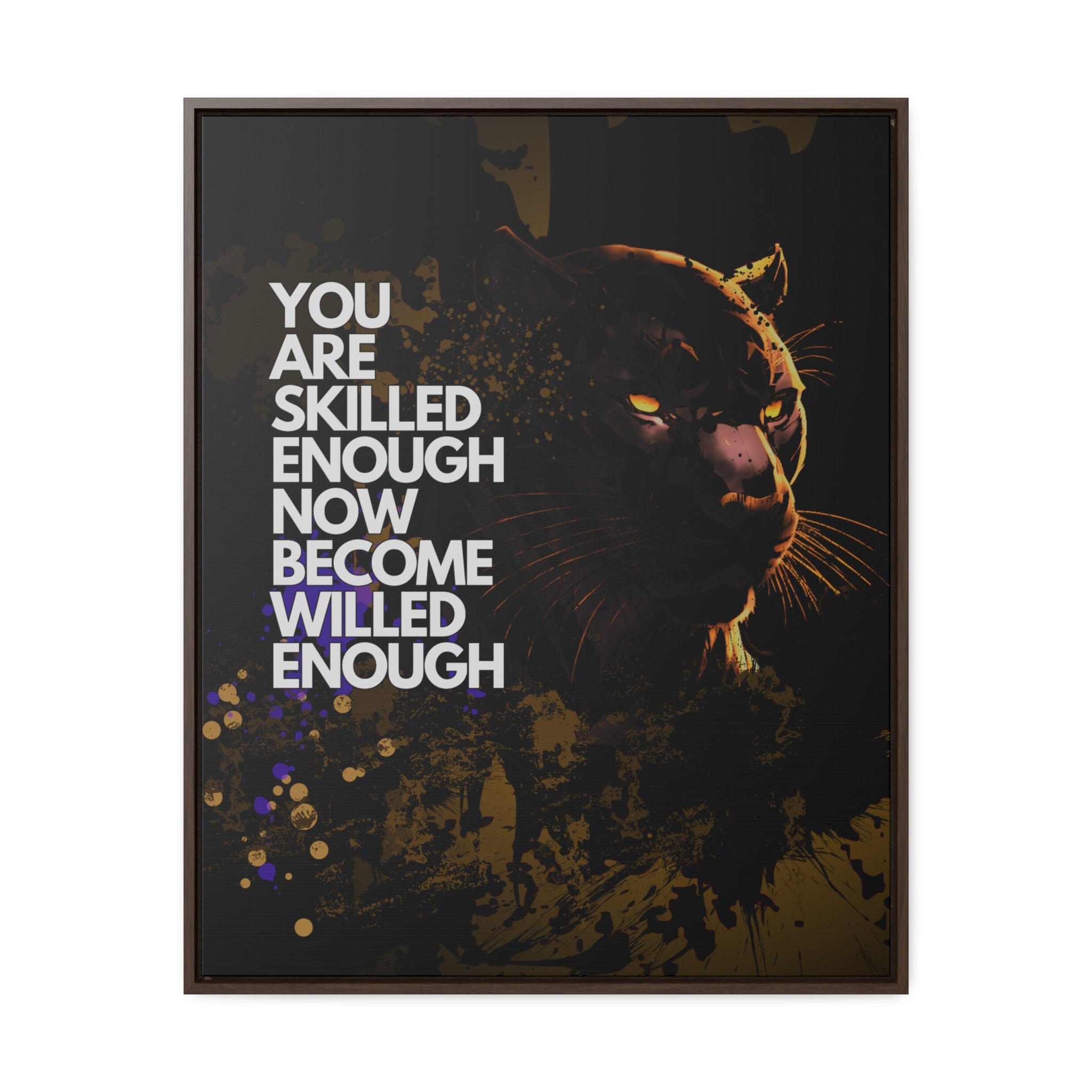 WILLED Motive - Canvas with Vertical Frame