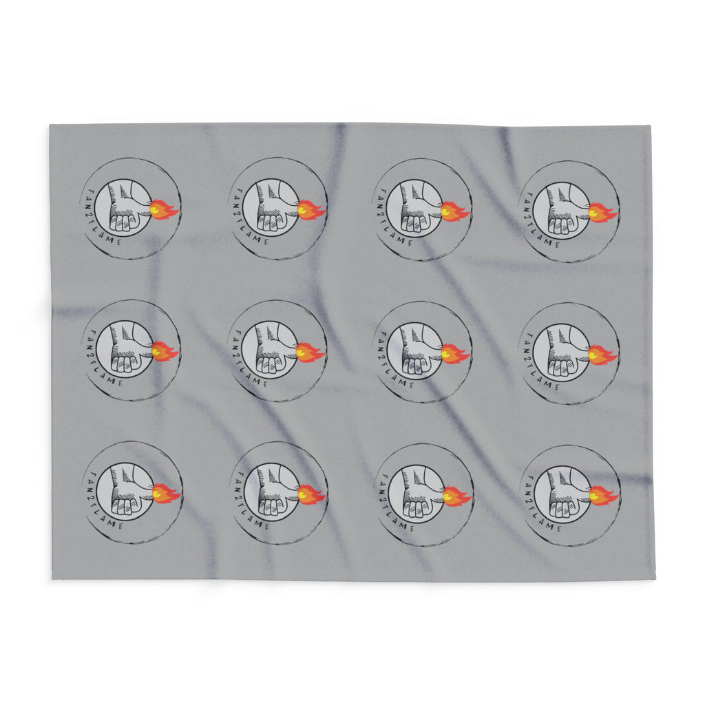 Fan2Flame Grey - Arctic Fleece Blanket
