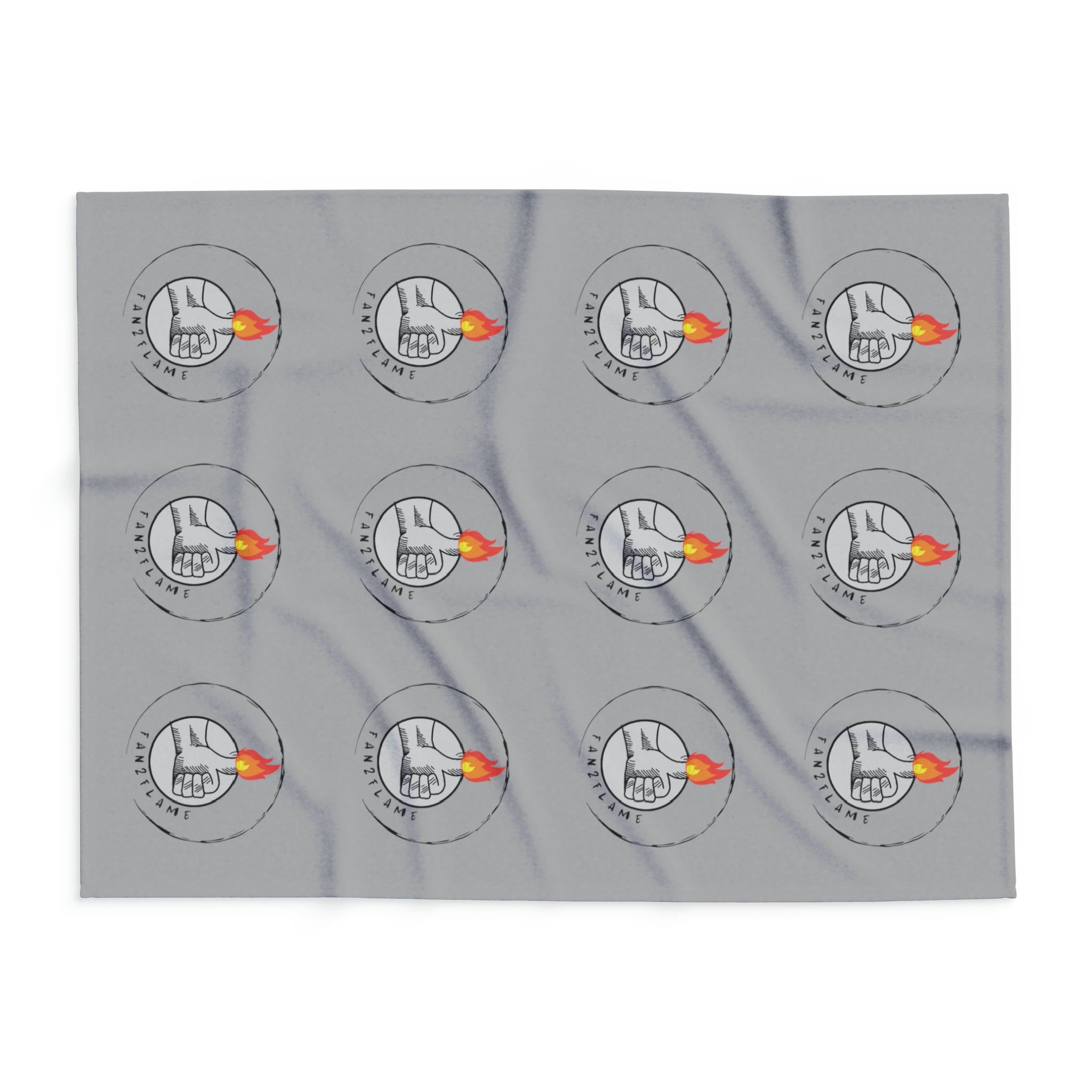 Fan2Flame Grey - Arctic Fleece Blanket