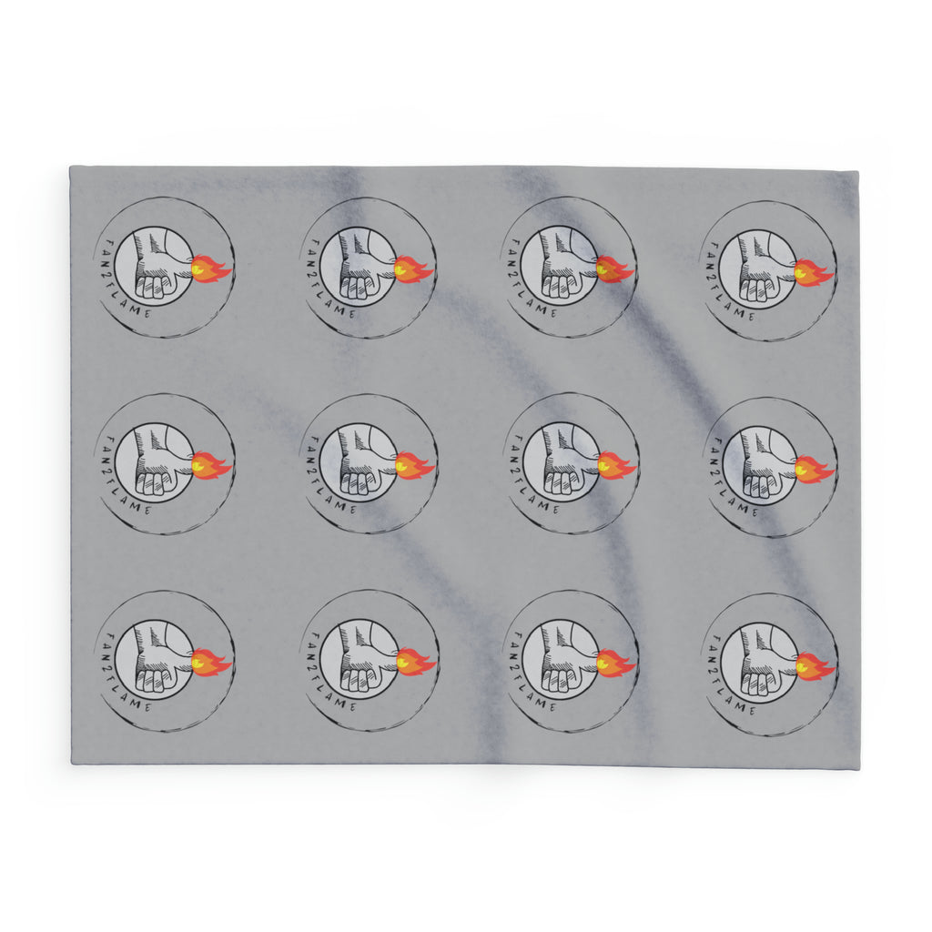 Fan2Flame Grey - Arctic Fleece Blanket