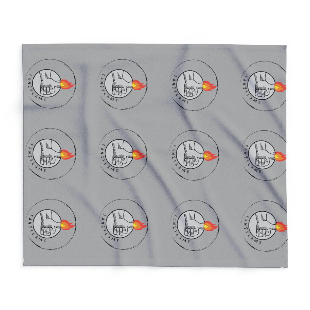 Fan2Flame Grey - Arctic Fleece Blanket