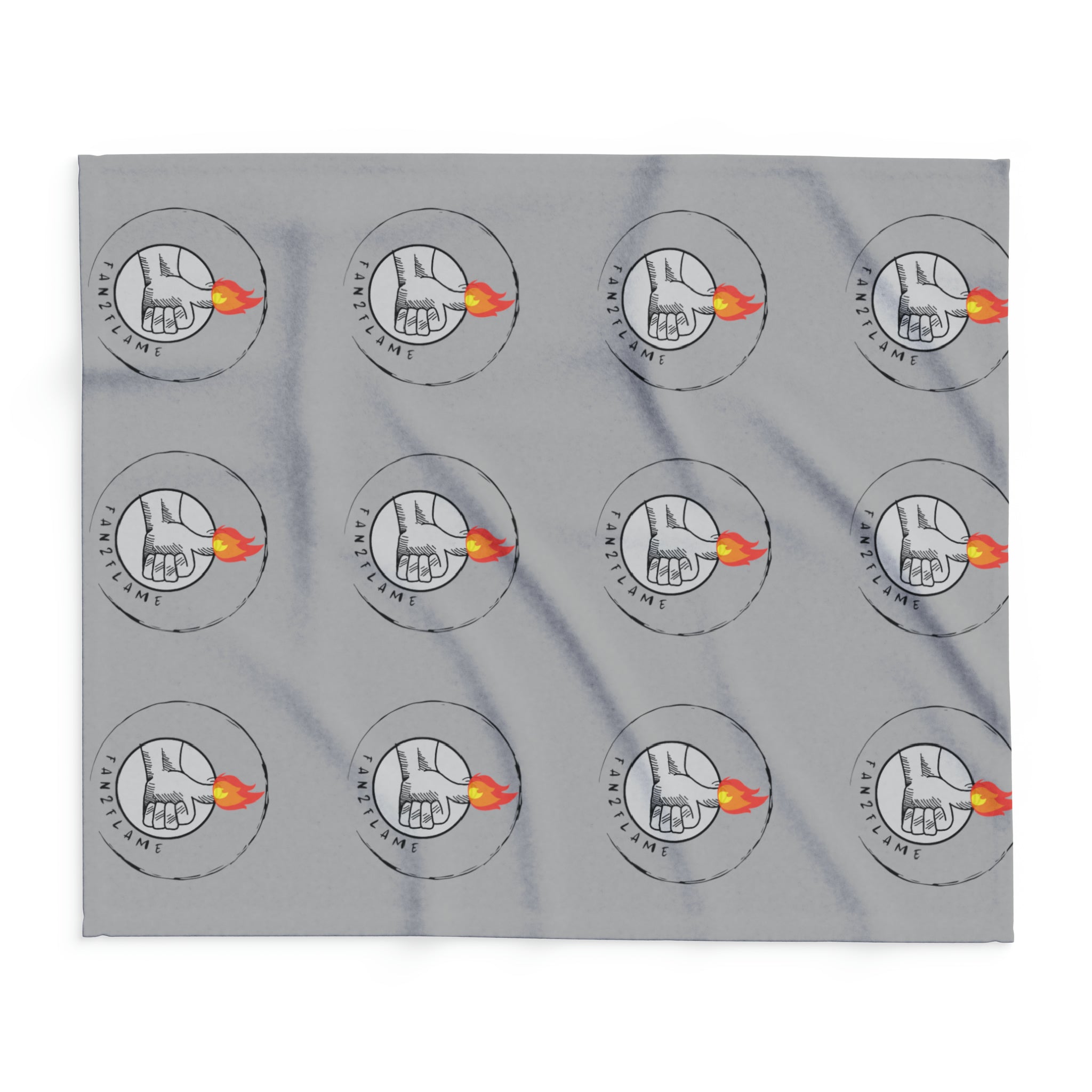 Fan2Flame Grey - Arctic Fleece Blanket