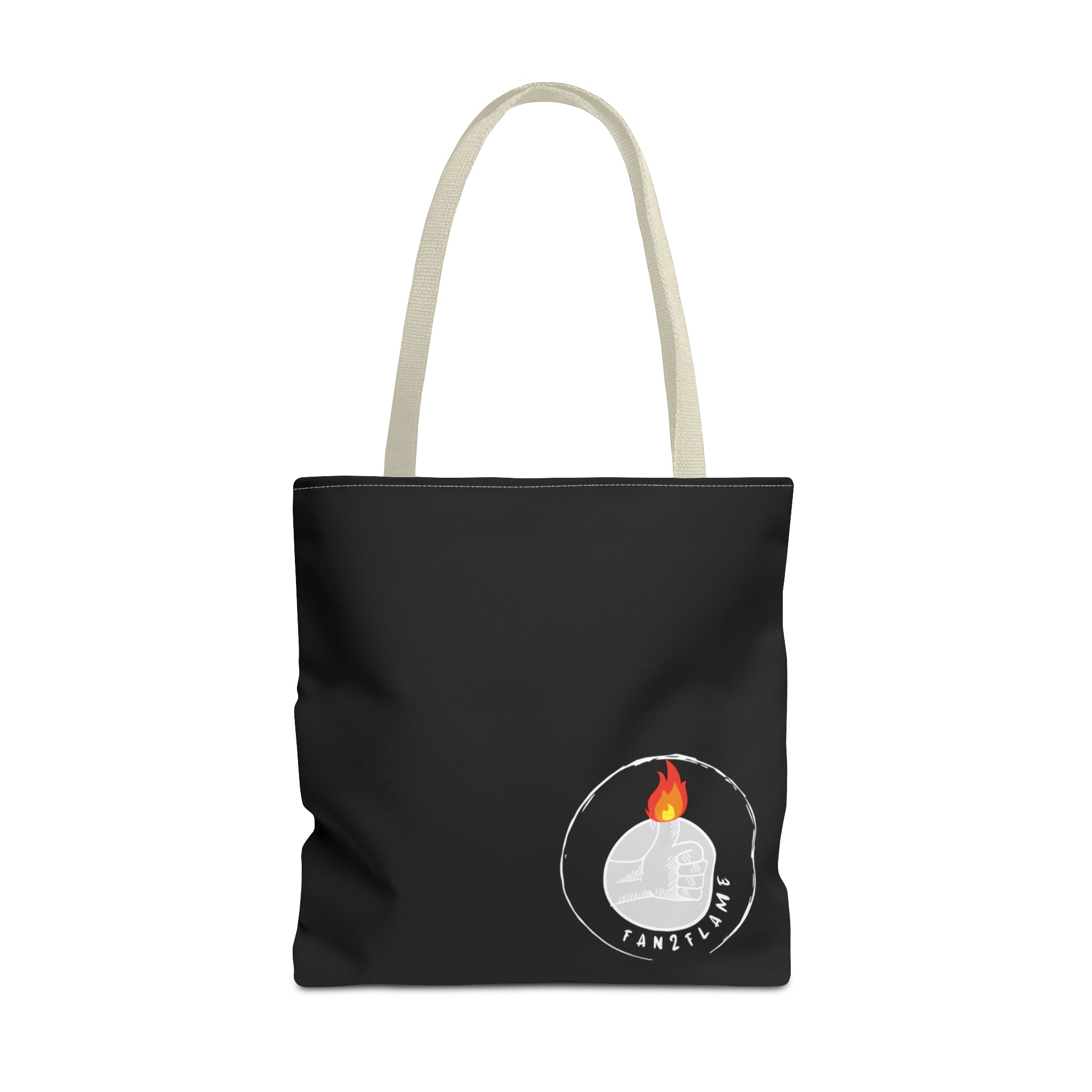 Fan2Flame Black - Tote Bag (AOP)