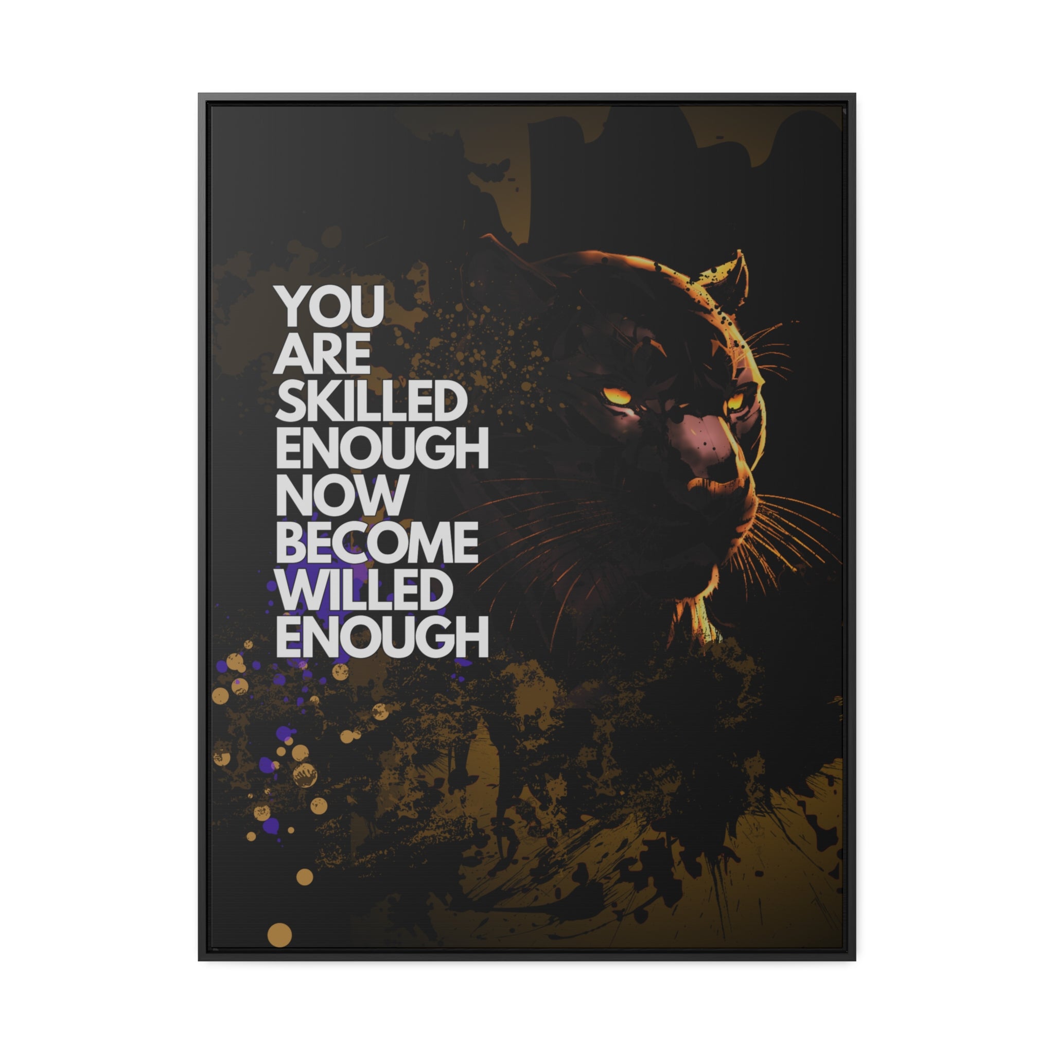 WILLED Motive - Canvas with Vertical Frame