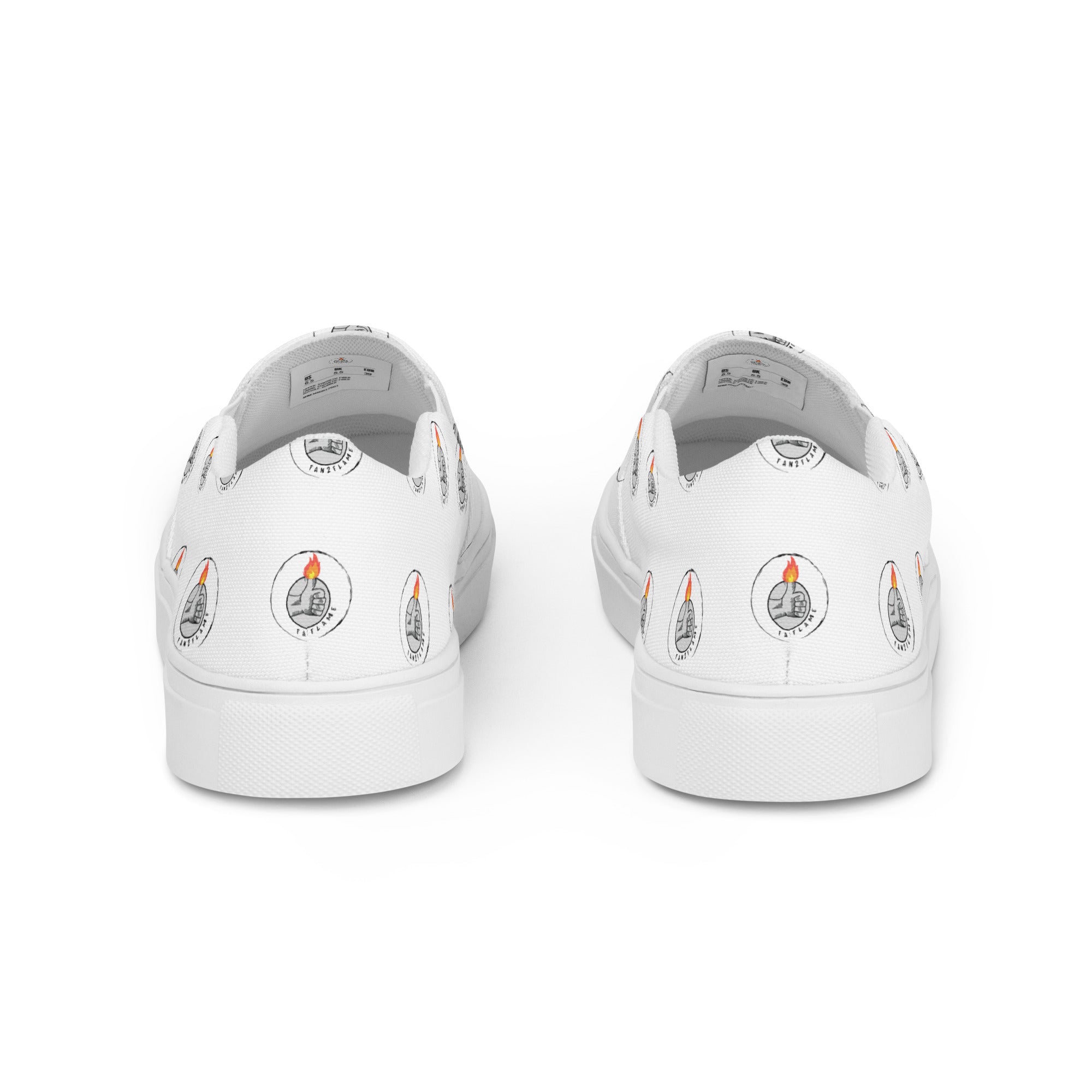 Fan2Flame Print - Women’s slip-on canvas shoes