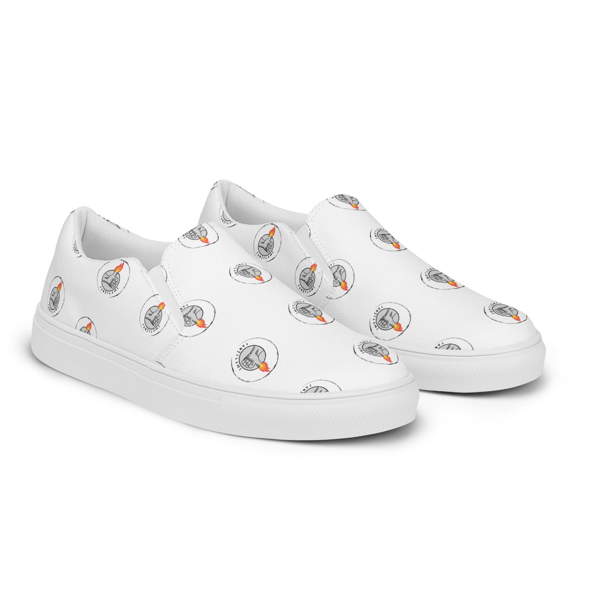 Fan2Flame Print - Women’s slip-on canvas shoes